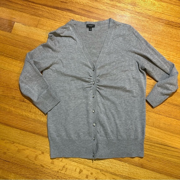 Talbots Cardigan Sweater Wmns Sz M cotton’s blended Rhinestone Buttons - Picture 1 of 7